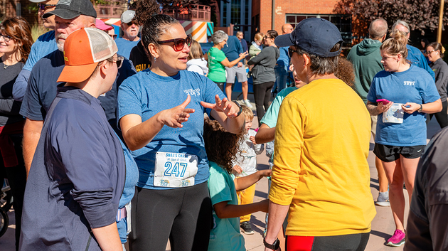 Marathon runners at a CYFCP event